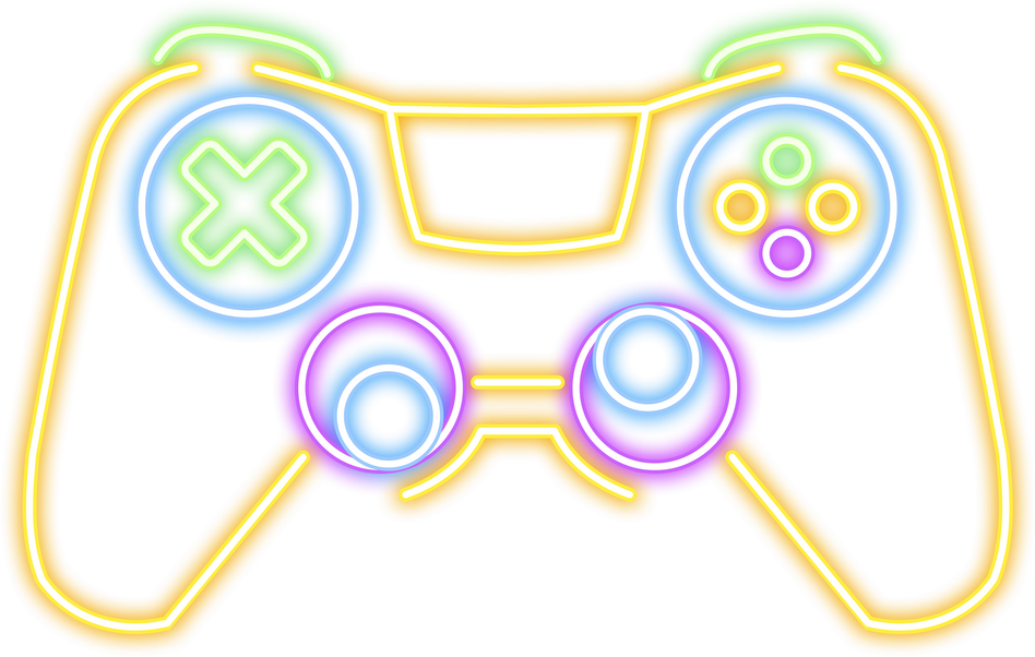 Game Console Neon Style